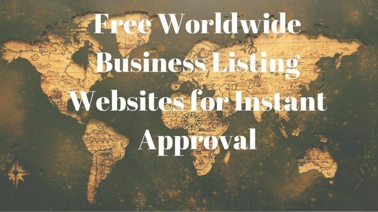 Free Worldwide Business Listing Websites for Instant Approval