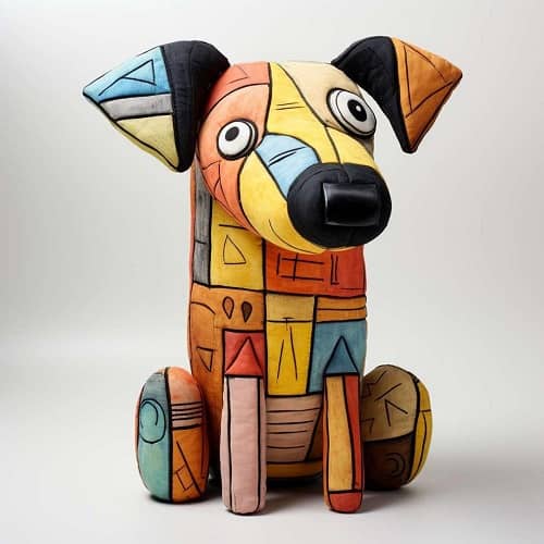 Art doll Dog Picasso Influenced