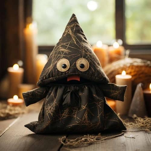 Gothic Witch Creepy Stuffed Animal gift for boyfriend