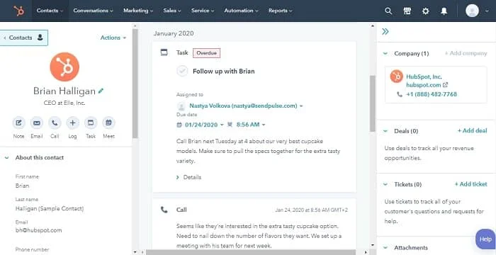 HubSpot CRM