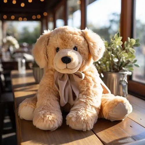 Chunky Golden Retriever Stuffed Animal