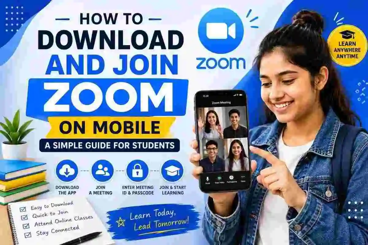 how to download and join zoom for students in mobile